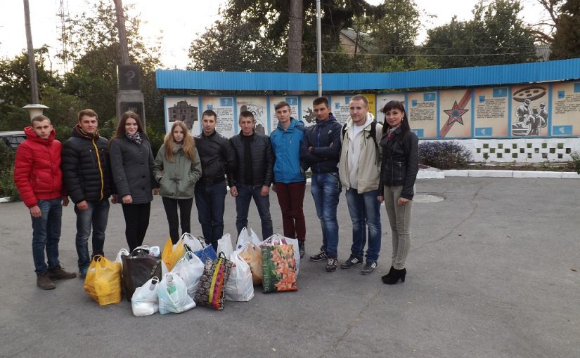 Студенти ЖДТУ привітали бійців у Житомирському госпіталі з Днем Захисника України