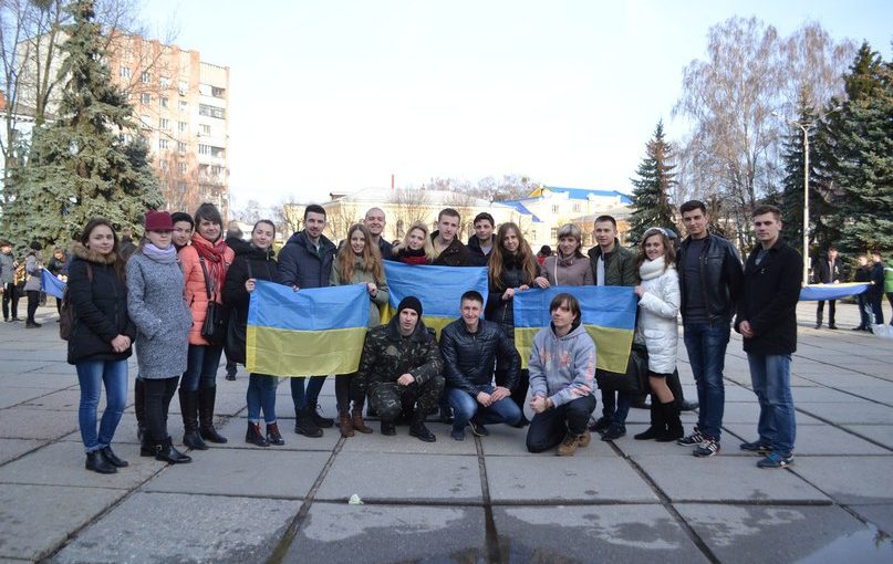 Студенти ЖДТУ приєдналися до відзначення 151-ої річниці виконання гімну України