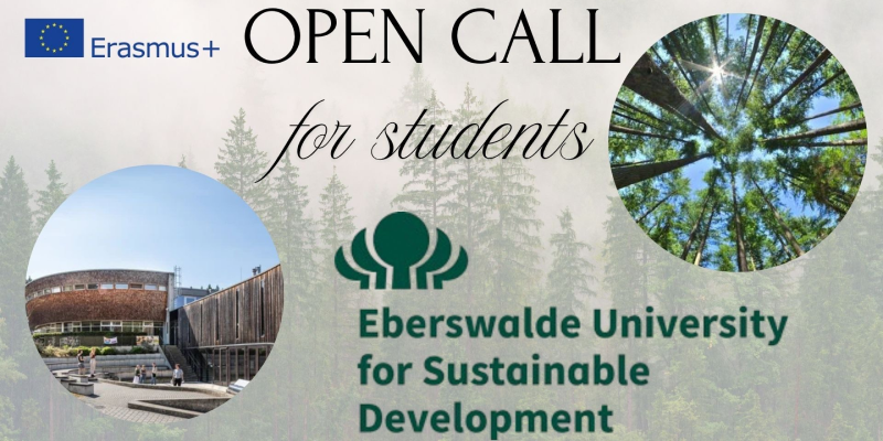 Еразмус + КА171: академічна мобільність на базі Університету сталого розвитку м. Еберсвальде (Німеччина). КОНКУРС ВІДКРИТО!